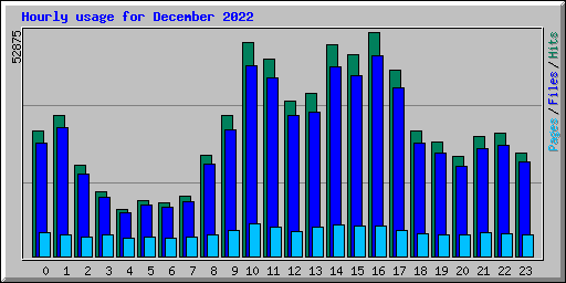 Hourly usage for December 2022