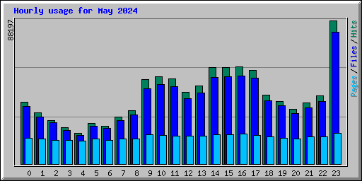 Hourly usage for May 2024