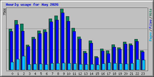 Hourly usage for May 2026